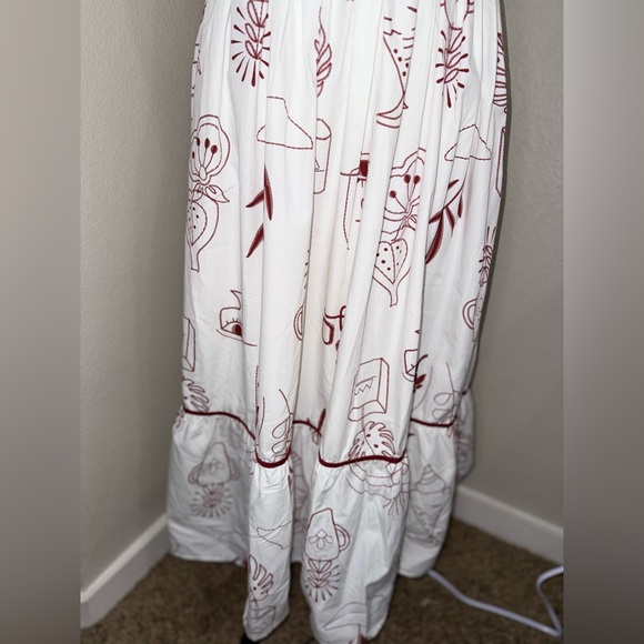 Moon‎ River cottagecore Coquette Midi Dress Romantic Euro Summer Sundress- small - Picture 8 of 12